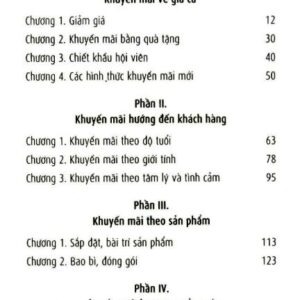 Sách 99 Phương Án Khuyến Mãi Diệu Kỳ Trong Bán Lẻ