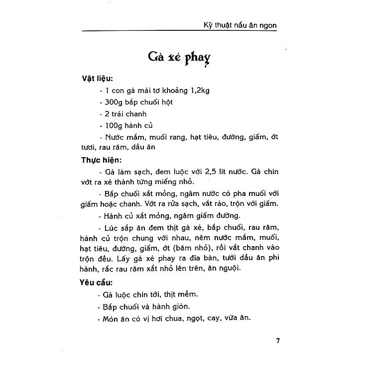 Sách Các Món Ăn Thông Dụng - Triệu Thị Chơi