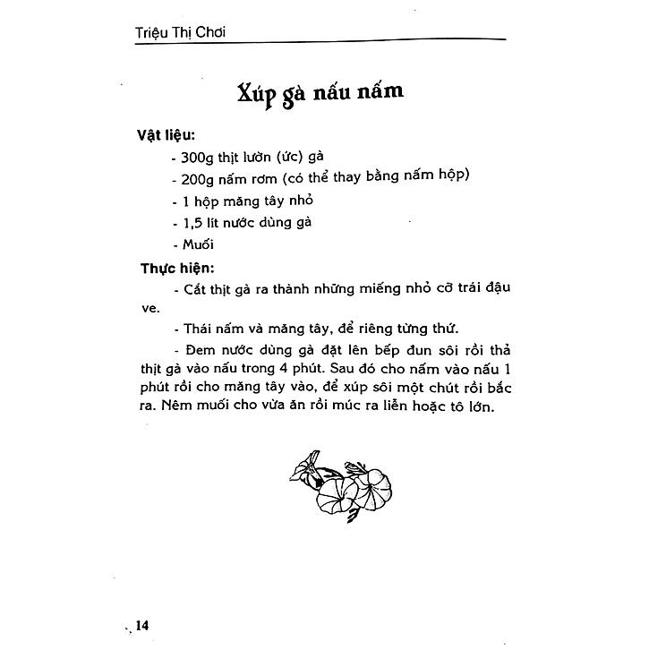 Sách Các Món Ăn Thông Dụng - Triệu Thị Chơi