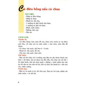 Sách Thực Đơn Nấu Ăn Gia Đình Tập 1 - Đỗ Kim Trung