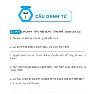 Sách Bài Tập Ngữ Pháp Tiếng Nhật Căn Bản