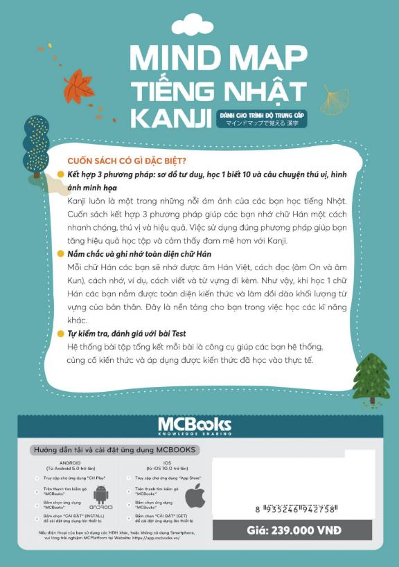 Sách Mind Map Kanji Tiếng Nhật – Dành Cho Trình Độ Trung Cấp