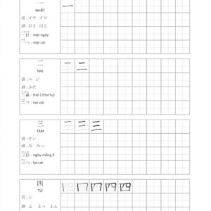 Sách tập viết tiếng nhật tập 1