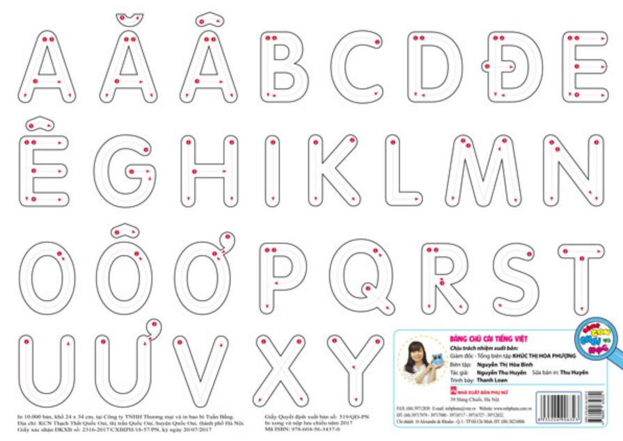 Sách Cùng con chơi và học – Bảng chữ cái tiếng Việt