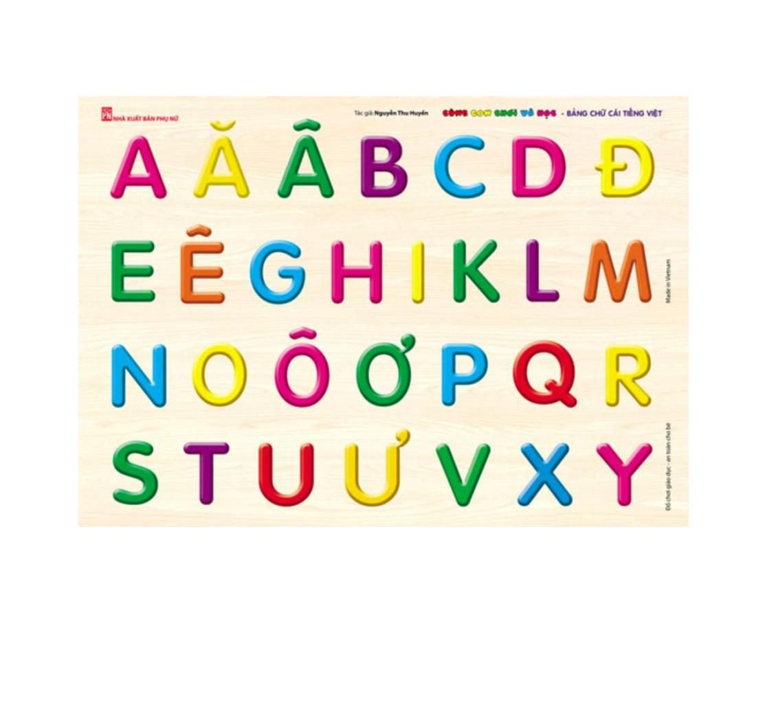 Sách Cùng con chơi và học – Bảng chữ cái tiếng Việt