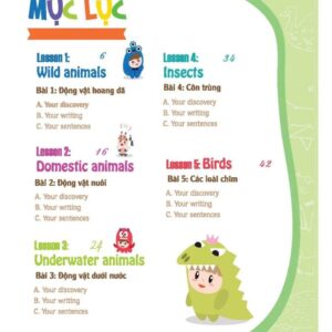 Sách Easy English Writing For Kid – Bé khám phá thế giới Động vật