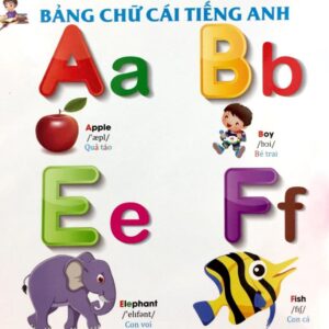 Sách Từ điển Tiếng Anh bằng hình chủ đề bảng chữ cái, số đếm, hình dạng, màu sắc, cờ các nước