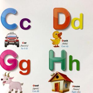 Sách Từ điển Tiếng Anh bằng hình chủ đề bảng chữ cái, số đếm, hình dạng, màu sắc, cờ các nước